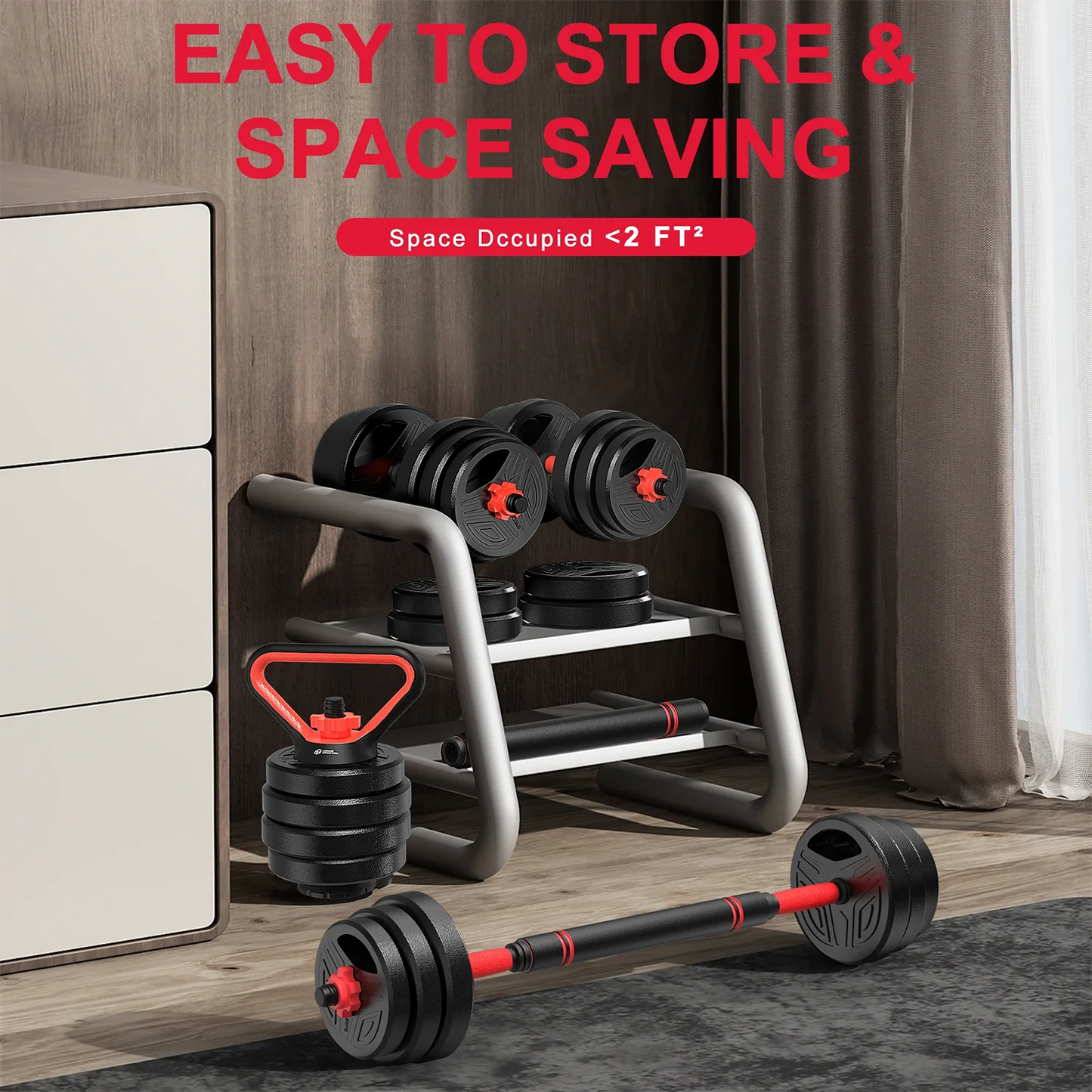 Stravo QuadFlex™ 4-in-1 Adjustable Weights Set