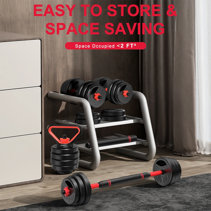 Stravo QuadFlex™ 4-in-1 Adjustable Weights Set